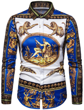 Elegant gemustertes Herrenhemd