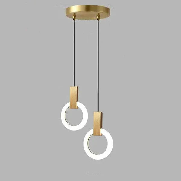 Moderne LED-Pendelleuchte mit Ringdesign