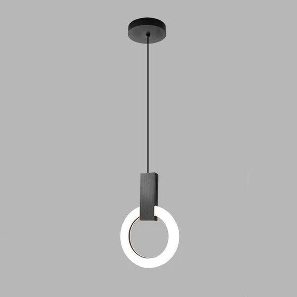 Moderne LED-Pendelleuchte mit Ringdesign