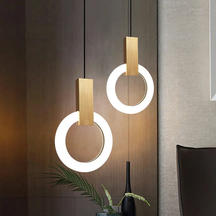 Moderne LED-Pendelleuchte mit Ringdesign