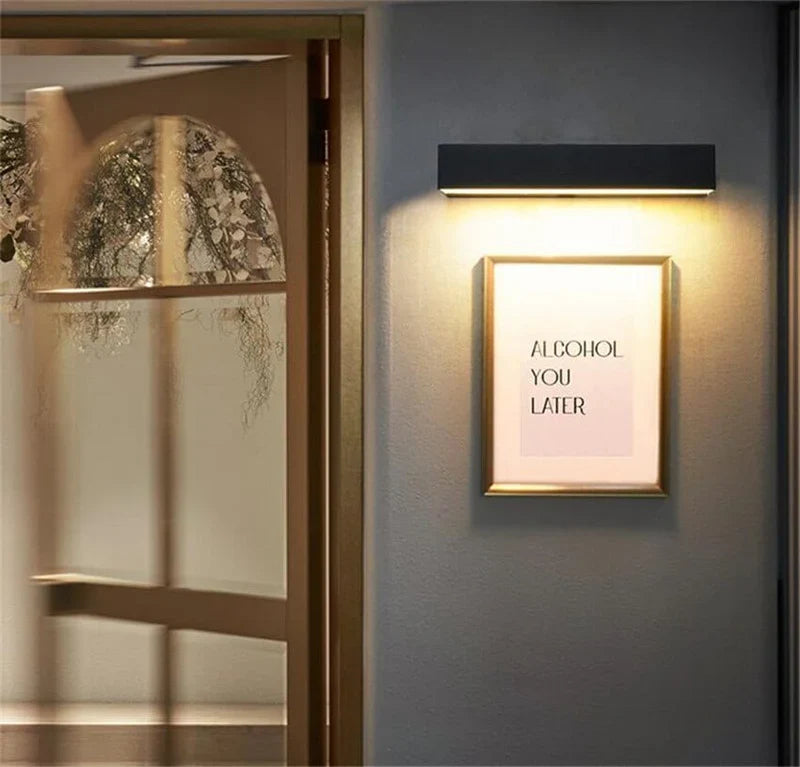 Moderne LED-Wandleuchte für den Aussenbereich – minimalistisches Design