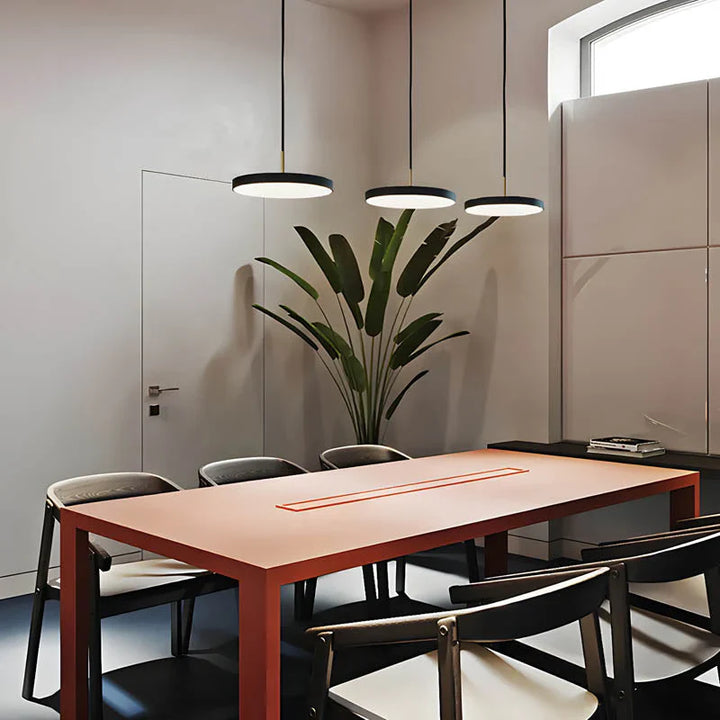 Moderne runde LED-Pendelleuchte für Esszimmer und Wohnzimmer