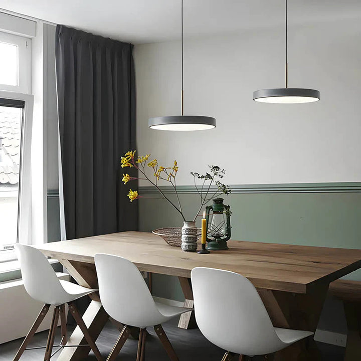Moderne runde LED-Pendelleuchte für Esszimmer und Wohnzimmer