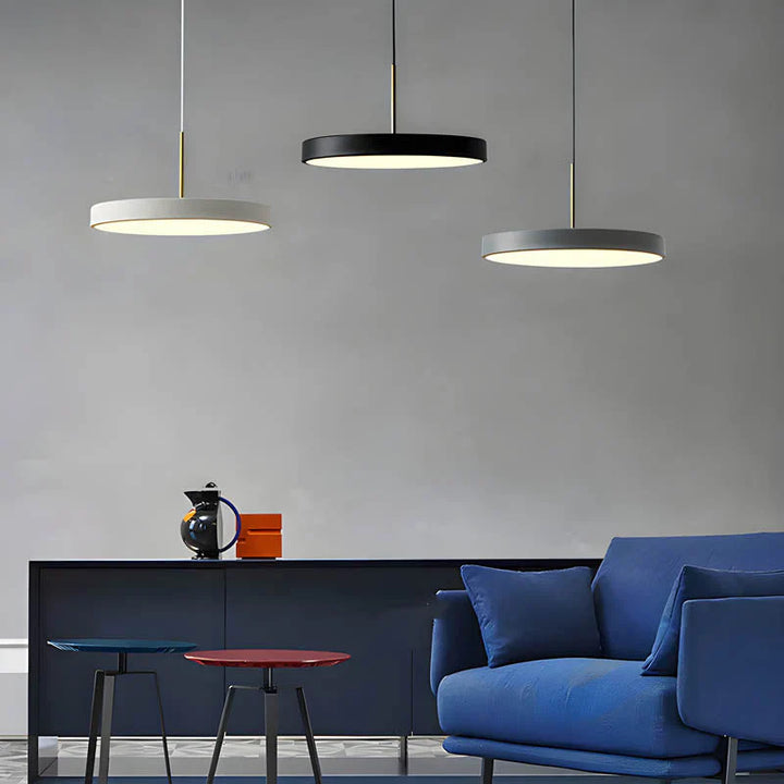 Moderne runde LED-Pendelleuchte für Esszimmer und Wohnzimmer