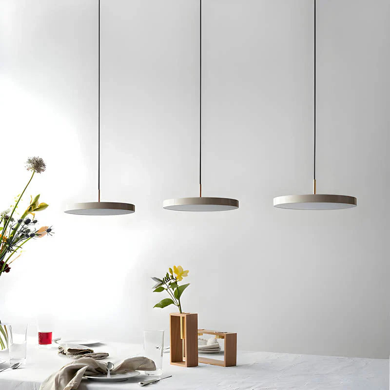 Moderne runde LED-Pendelleuchte für Esszimmer und Wohnzimmer