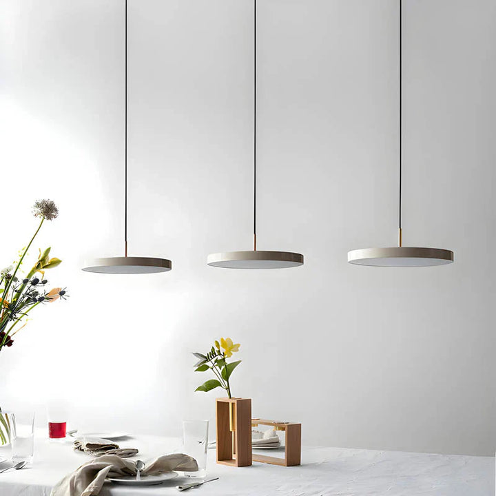 Moderne runde LED-Pendelleuchte für Esszimmer und Wohnzimmer
