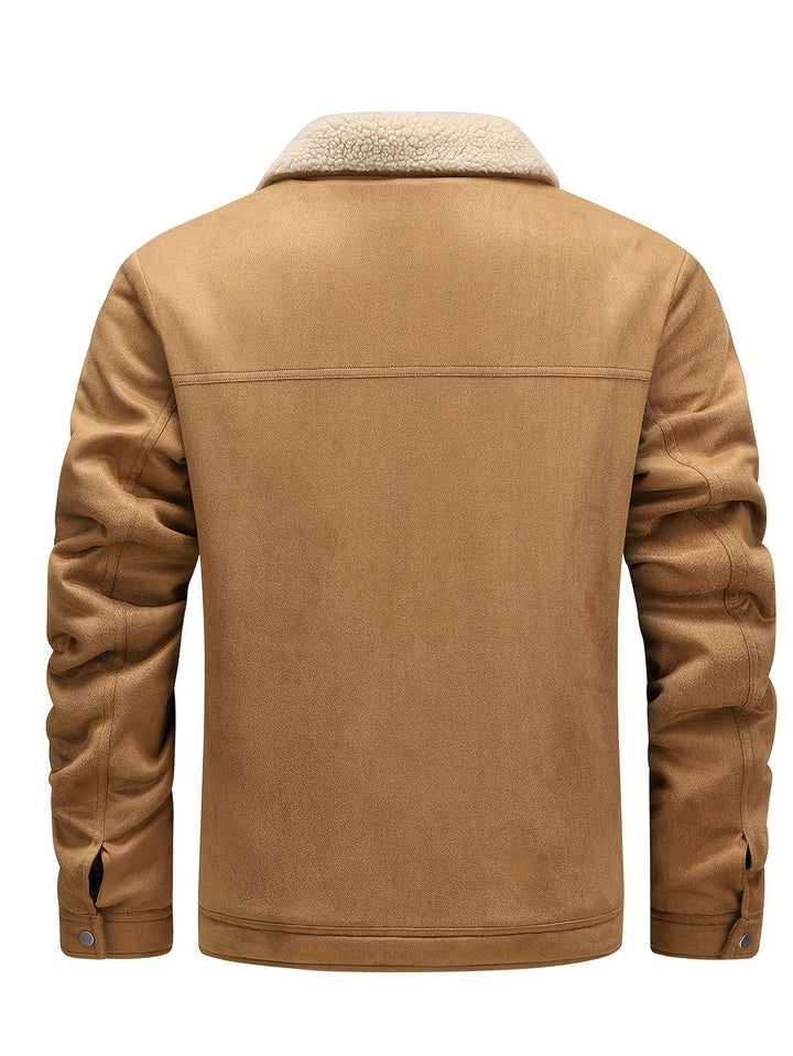 Herrenjacke mit Kragen und Futter