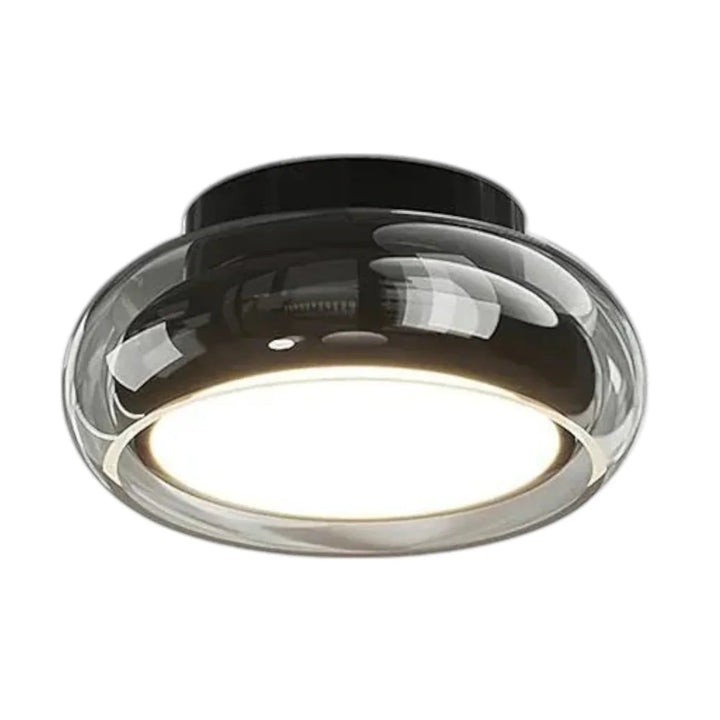 Moderne Deckenleuchte mit Glasschirm