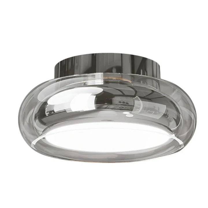 Moderne Deckenleuchte mit Glasschirm
