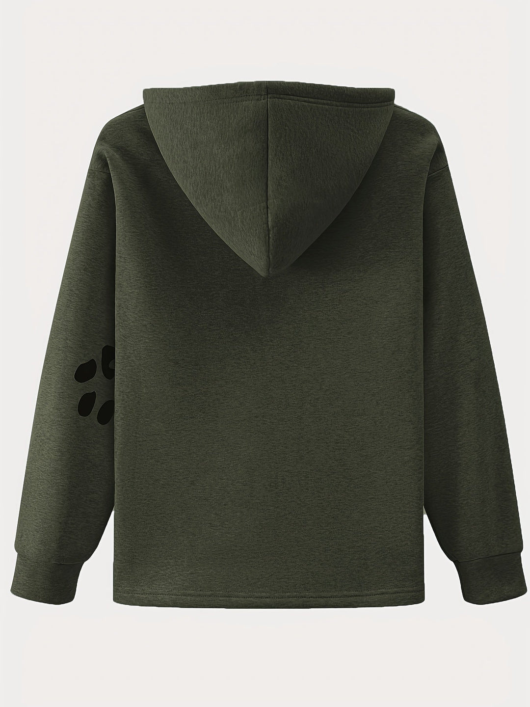 Damen-Kapuzenpullover mit Hundemotiv und Pfote