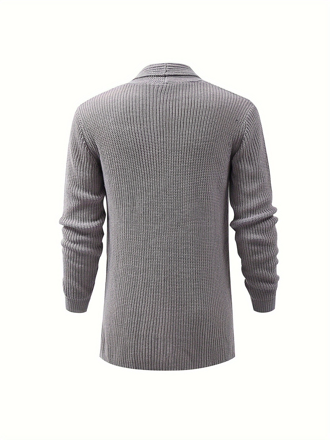 Herren langer Strickcardigan