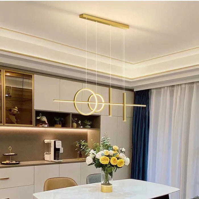 Moderne LED-Pendelleuchte mit geometrischem Design – Deckenleuchte für Wohn- und Esszimmer