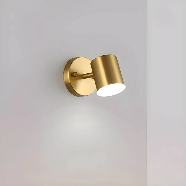 Moderne LED-Wandleuchte mit goldfarbenem Finish