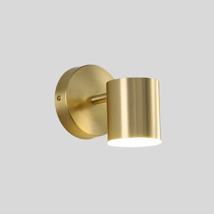 Moderne LED-Wandleuchte mit goldfarbenem Finish