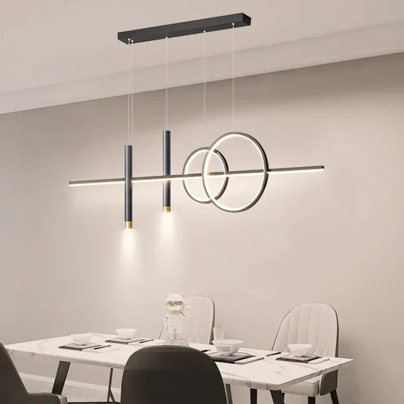 Moderne LED-Pendelleuchte mit geometrischem Design – Deckenleuchte für Wohn- und Esszimmer