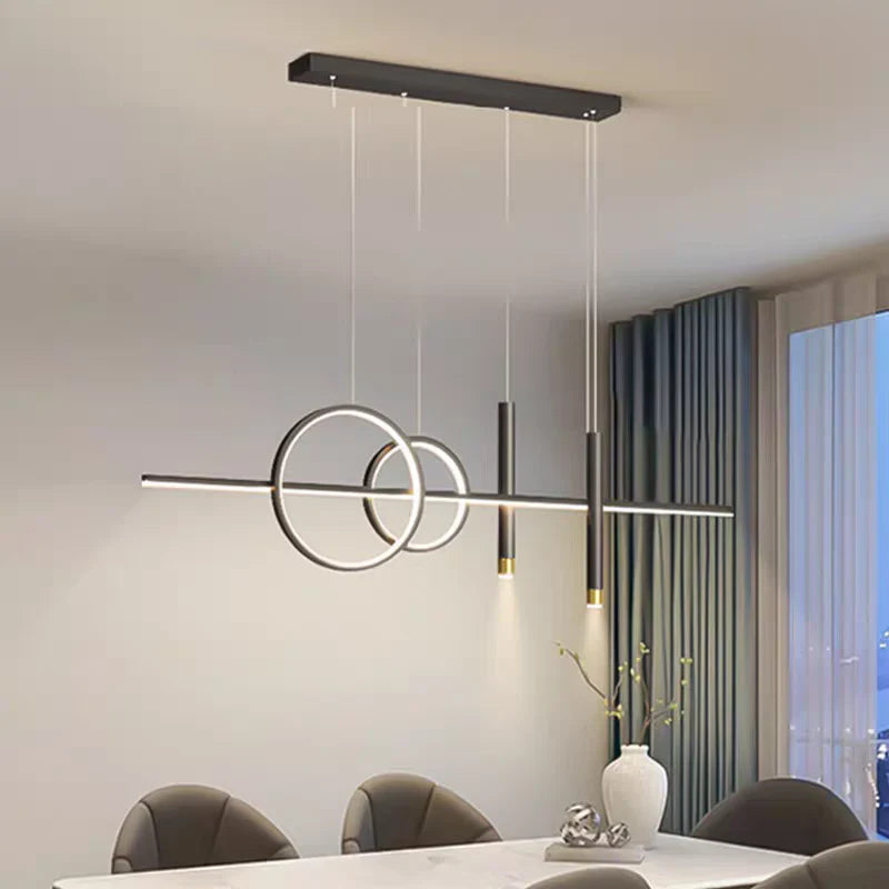 Moderne LED-Pendelleuchte mit geometrischem Design – Deckenleuchte für Wohn- und Esszimmer