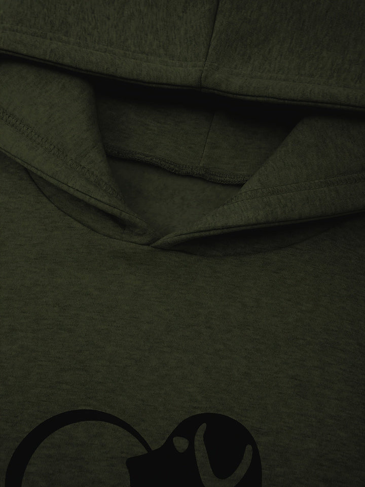 Damen-Kapuzenpullover mit Hundemotiv und Pfote