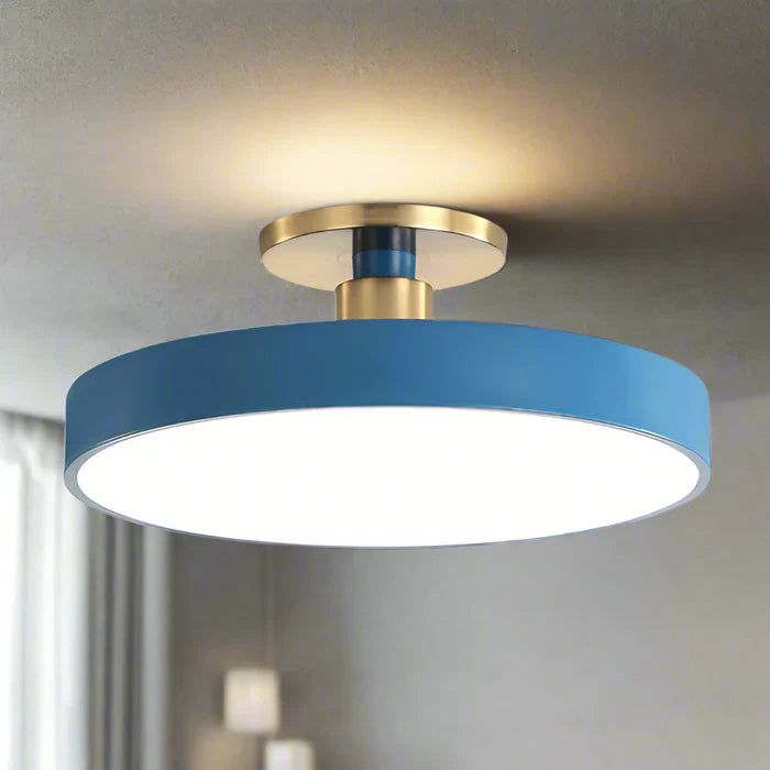 Runde LED-Deckenleuchte im skandinavischen Stil