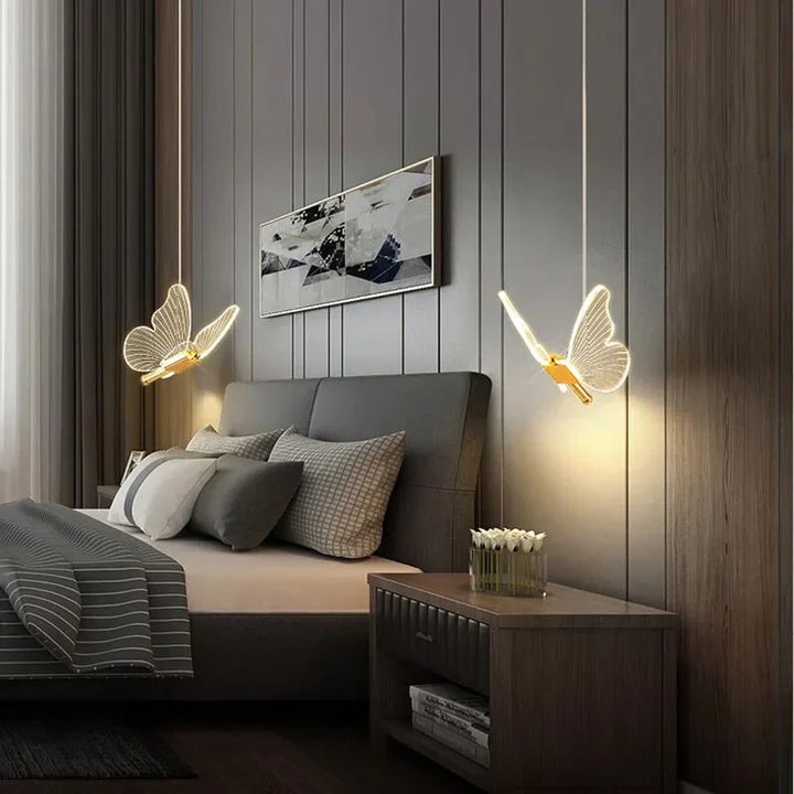 LED-Pendelleuchte in Schmetterlingsform – Designerleuchte für Schlafzimmer und Wohnzimmer