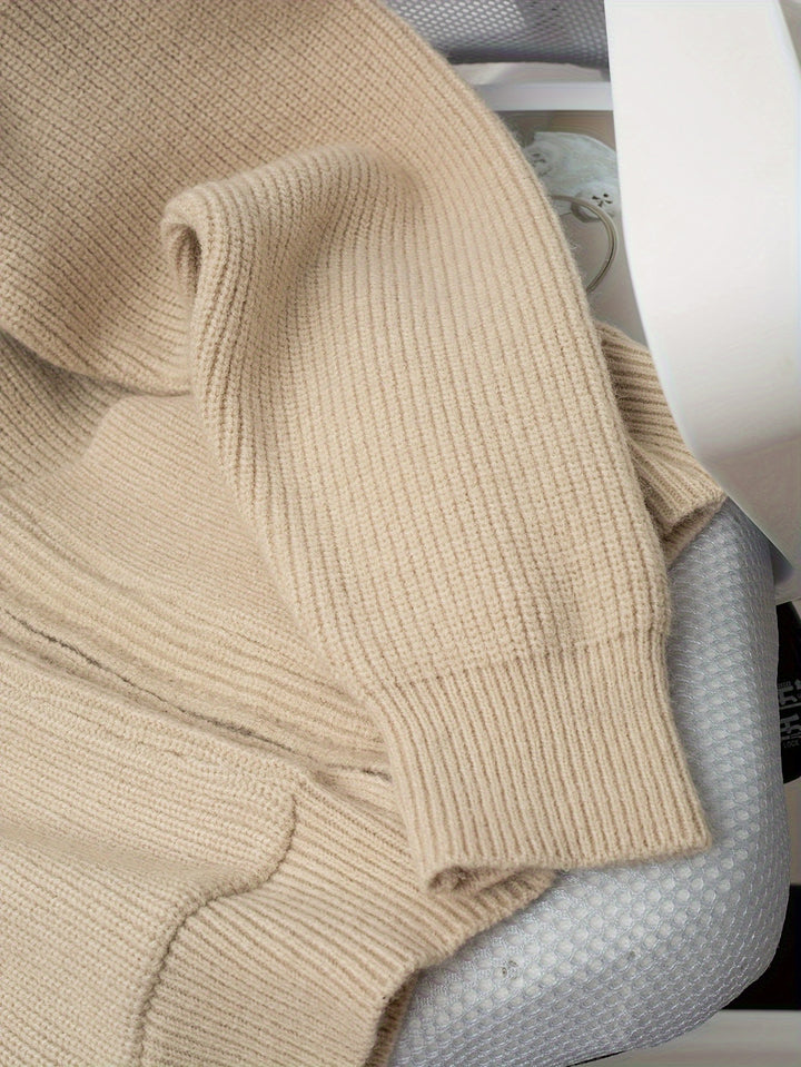 Herren-Strickjacke mit Rippmuster