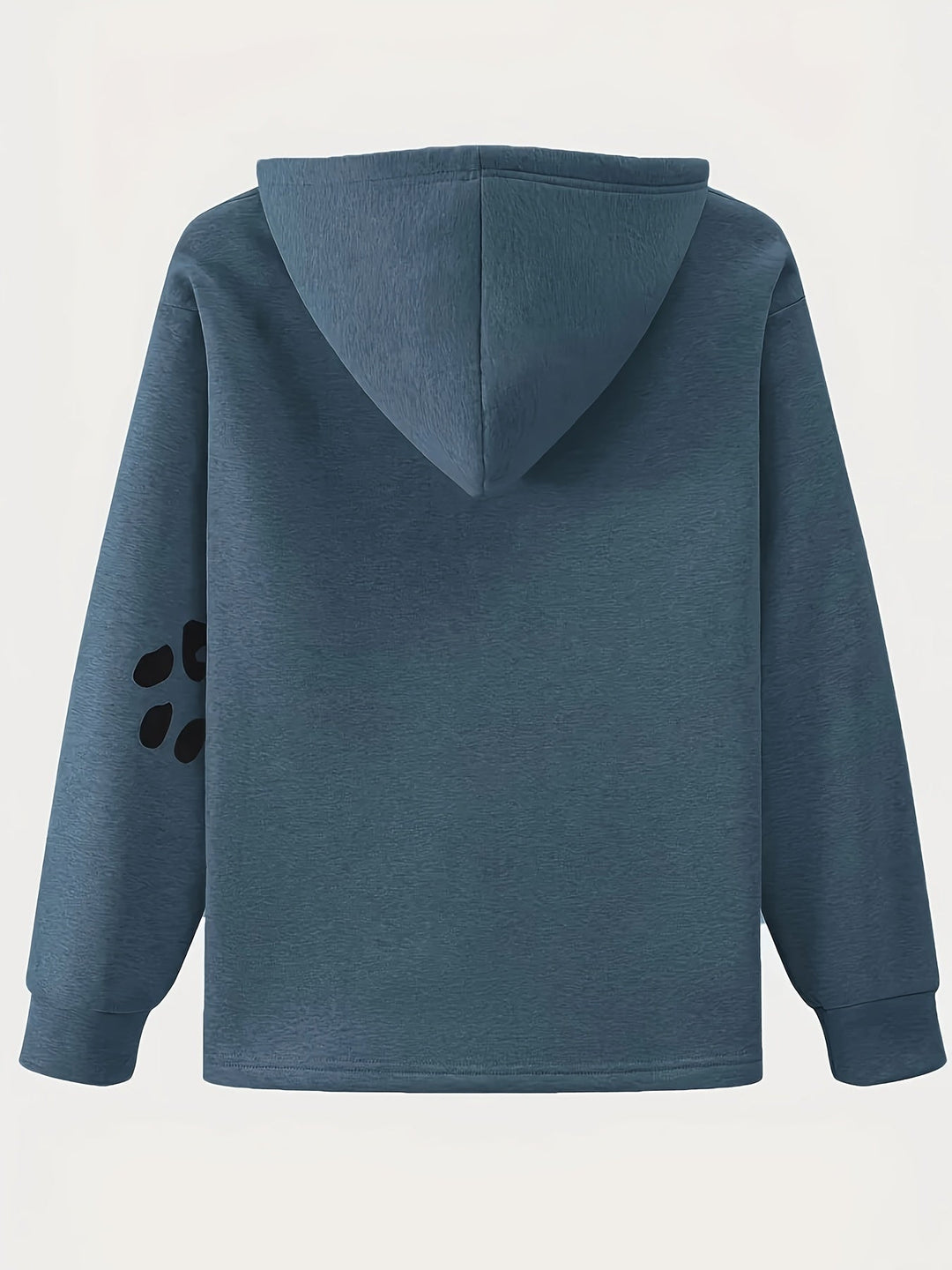 Damen-Kapuzenpullover mit Hundemotiv und Pfote