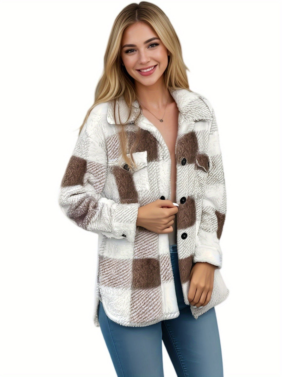 Weiche Hemdjacke im lockeren Schnitt