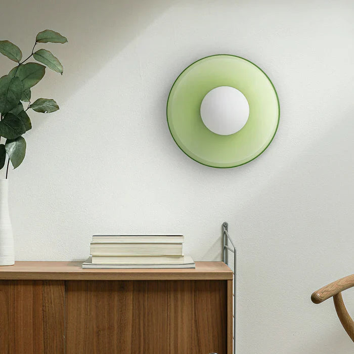 Moderne Deckenleuchte mit Glasschirm – minimalistisches Design