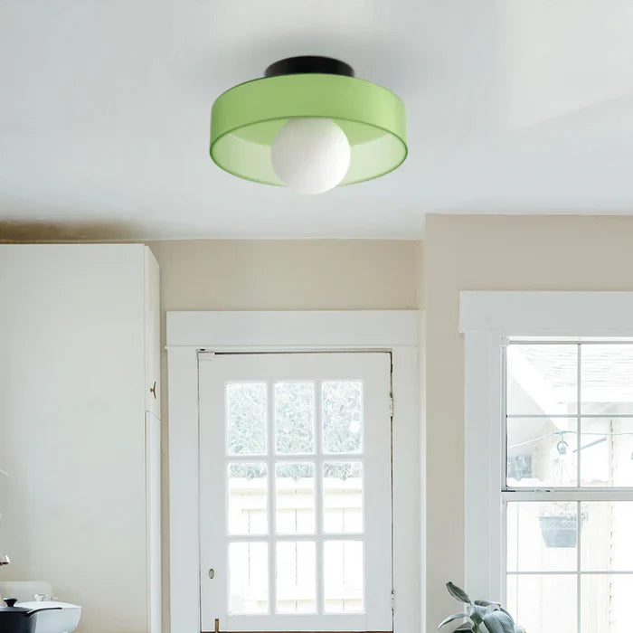 Moderne Deckenleuchte mit Glasschirm – minimalistisches Design
