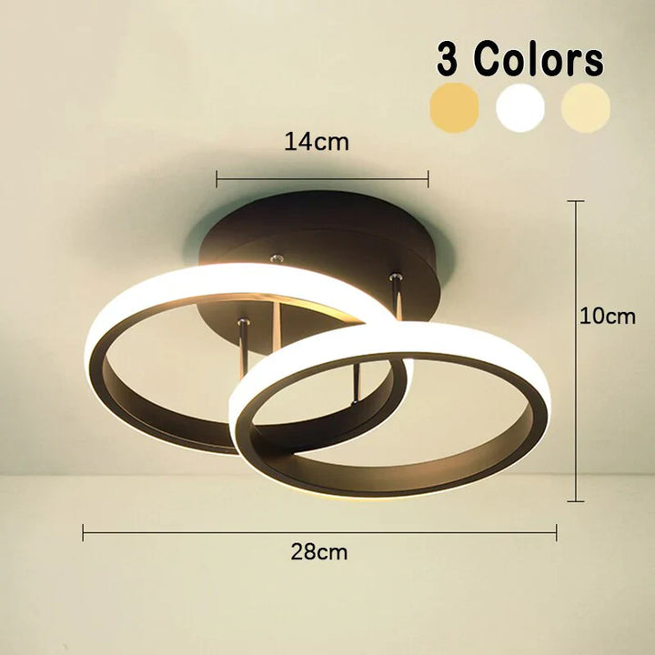 Moderne LED-Deckenleuchte – Geometrische Leuchte im modernen Stil