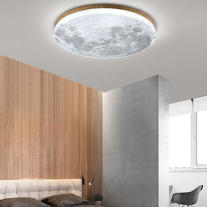 Runde LED-Deckenleuchte Mond