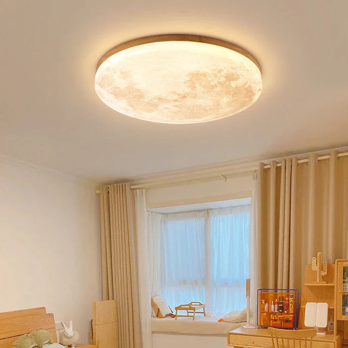 Runde LED-Deckenleuchte Mond