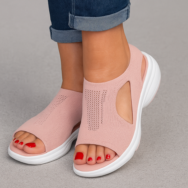 Sportliche Damensandalen mit atmungsaktivem Material