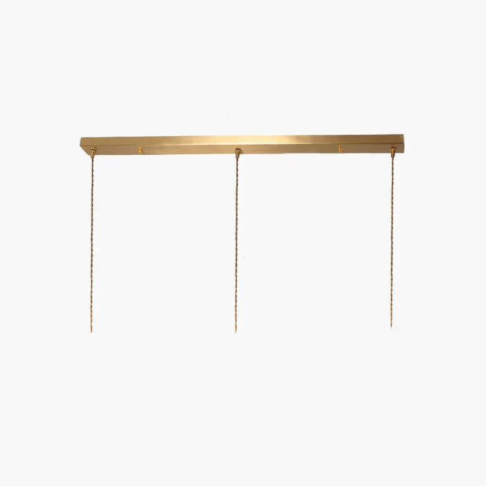 Pendelleuchte im Vintage-Stil mit gerilltem Glasschirm und Goldfinish