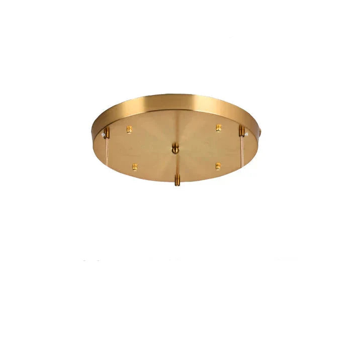 Pendelleuchte im Vintage-Stil mit gerilltem Glasschirm und Goldfinish