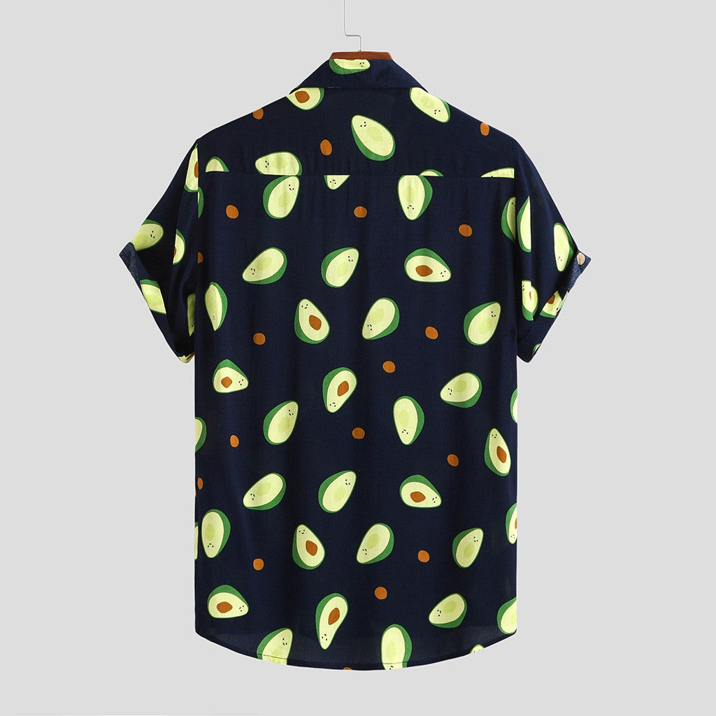 Avocado-Shirt mit kurzen Ärmeln