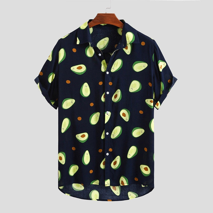 Avocado-Shirt mit kurzen Ärmeln