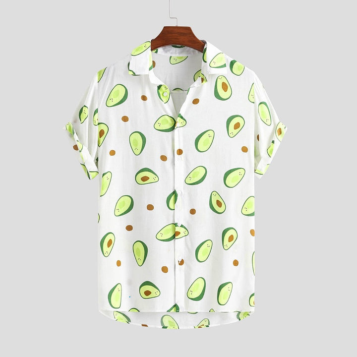 Avocado-Shirt mit kurzen Ärmeln