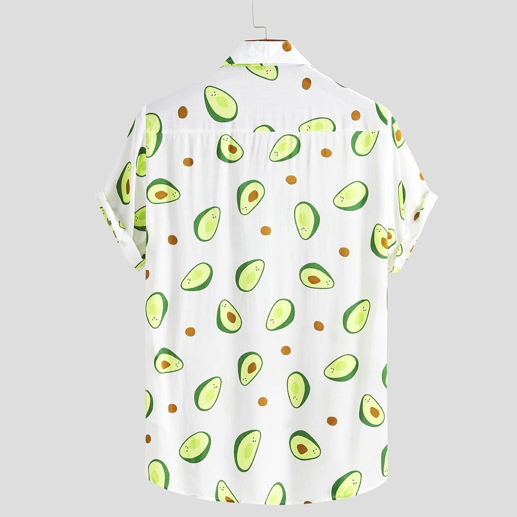 Avocado-Shirt mit kurzen Ärmeln