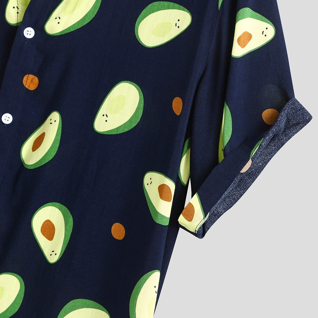 Avocado-Shirt mit kurzen Ärmeln