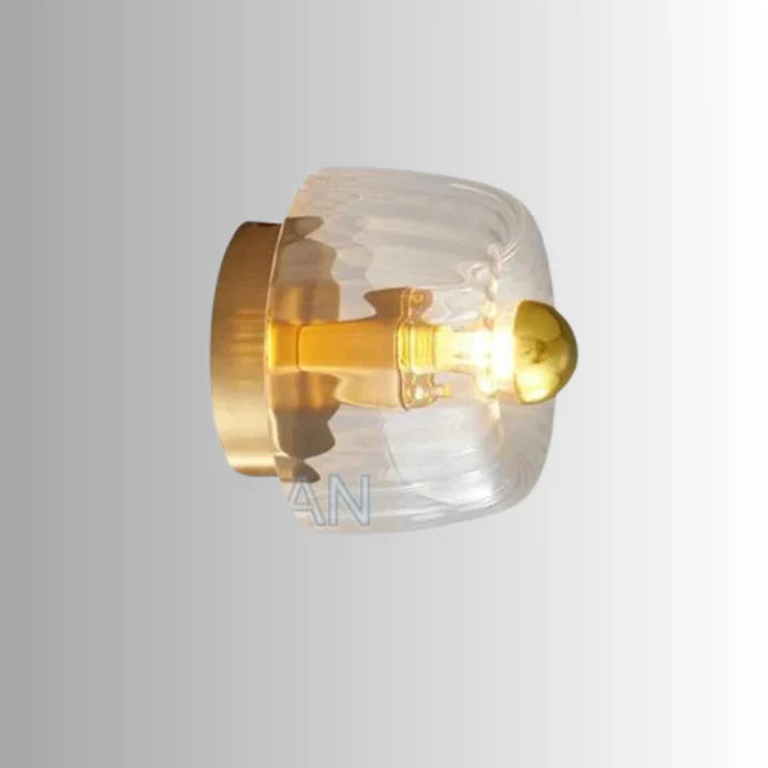 Elegante Deckenleuchte aus Glas mit Kristalldesign
