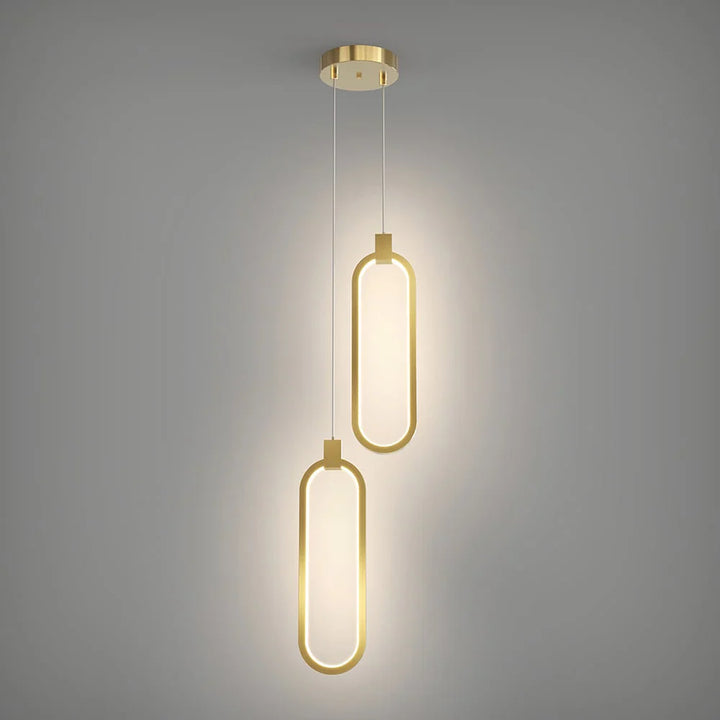 Moderne geometrische LED-Pendelleuchte