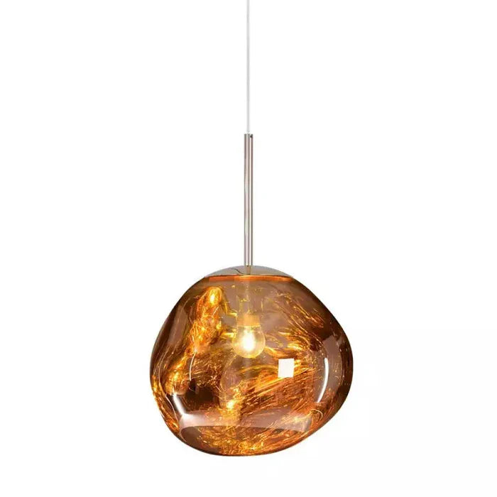 Designer-Pendelleuchte mit geschmolzener Kugelform