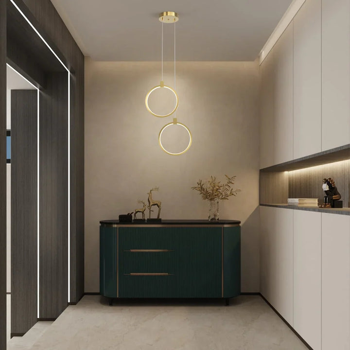 Moderne geometrische LED-Pendelleuchte