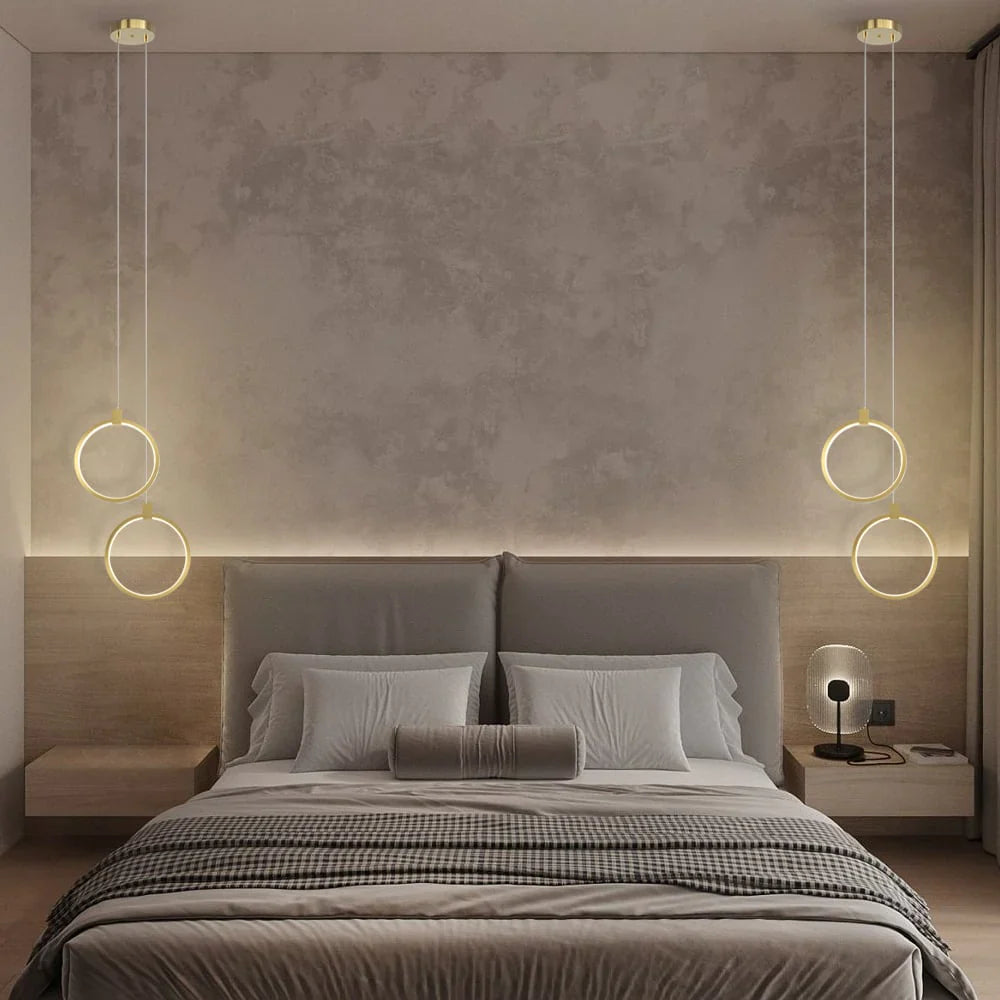 Moderne geometrische LED-Pendelleuchte