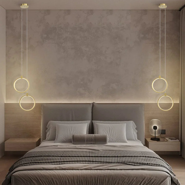 Moderne geometrische LED-Pendelleuchte