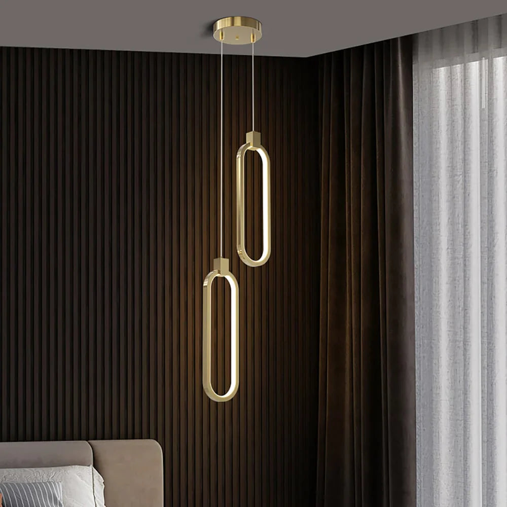 Moderne geometrische LED-Pendelleuchte