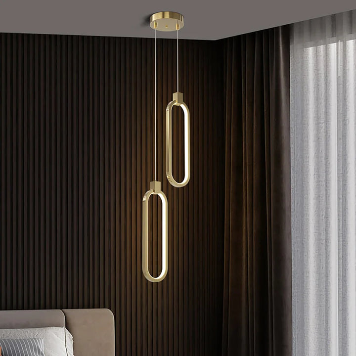 Moderne geometrische LED-Pendelleuchte
