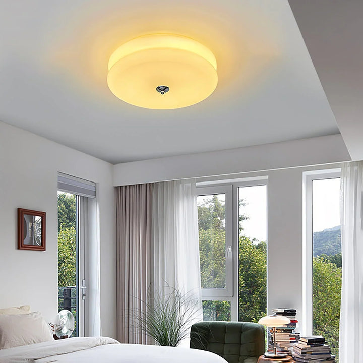 Moderne LED-Deckenleuchte – Runde Aufbauleuchte für Schlafzimmer, Wohnzimmer und Flur