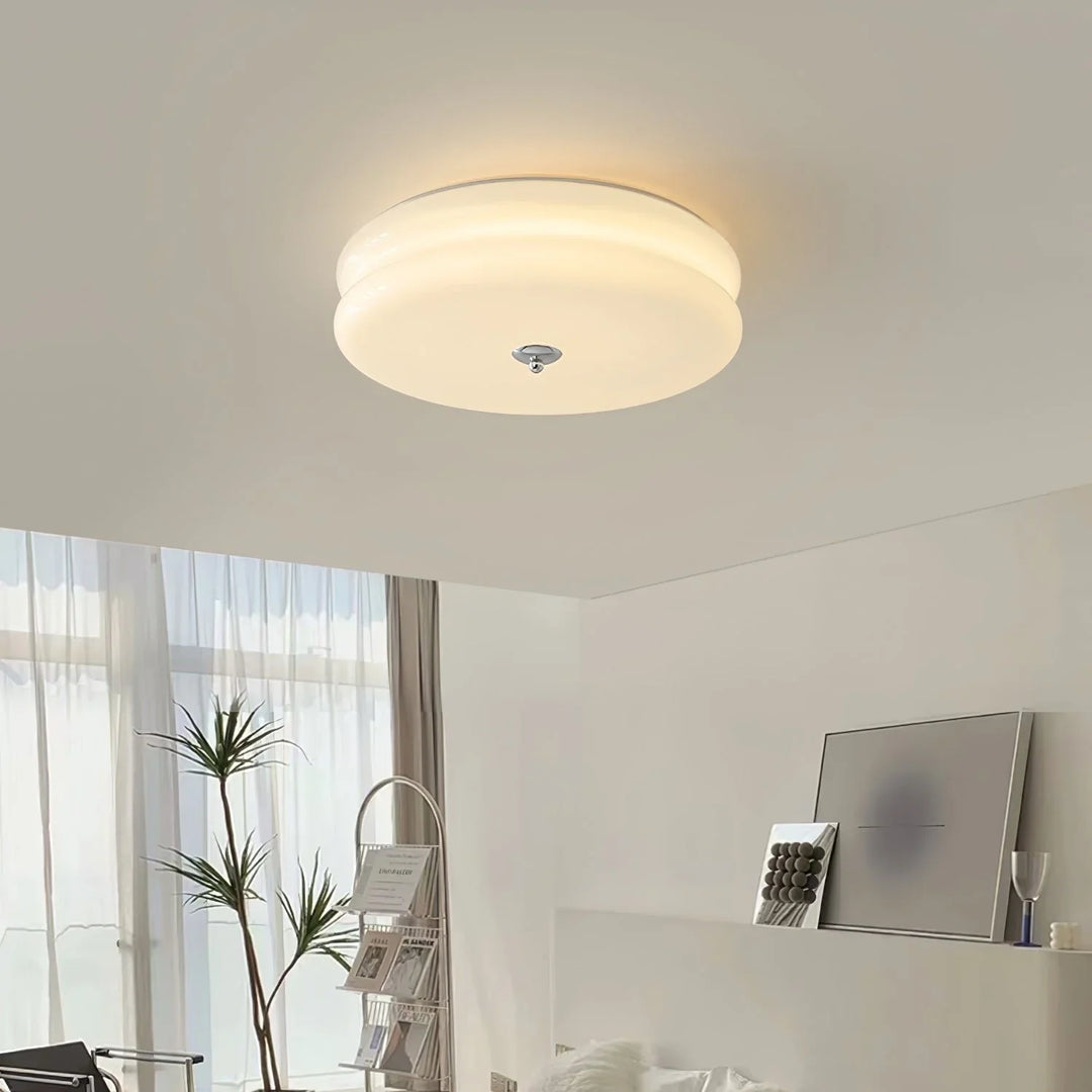 Moderne LED-Deckenleuchte – Runde Aufbauleuchte für Schlafzimmer, Wohnzimmer und Flur