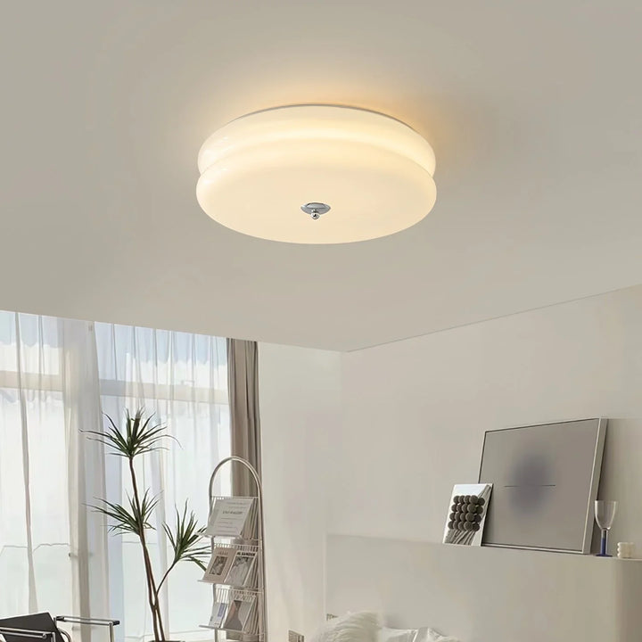 Moderne LED-Deckenleuchte – Runde Aufbauleuchte für Schlafzimmer, Wohnzimmer und Flur